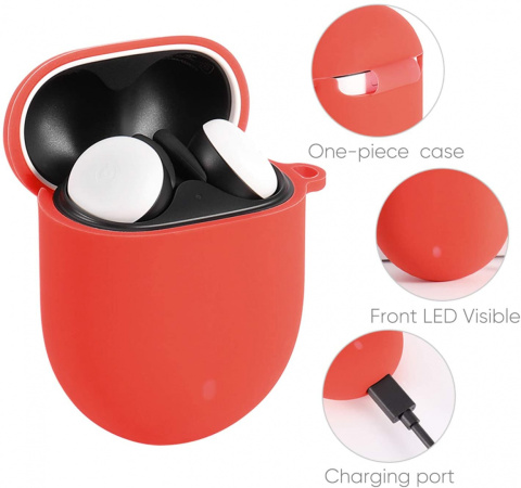 Etui do słuchawek Google Pixel Buds 2 2020 Czarne Etui do słuchawek Google Pixel Buds 2 2020 Czarne