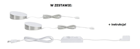 Oświetlenie Paulmann 93582 Oprawa meblowa 2 x 6,2W Oświetlenie Paulmann 93582 Oprawa meblowa 2 x 6,2W