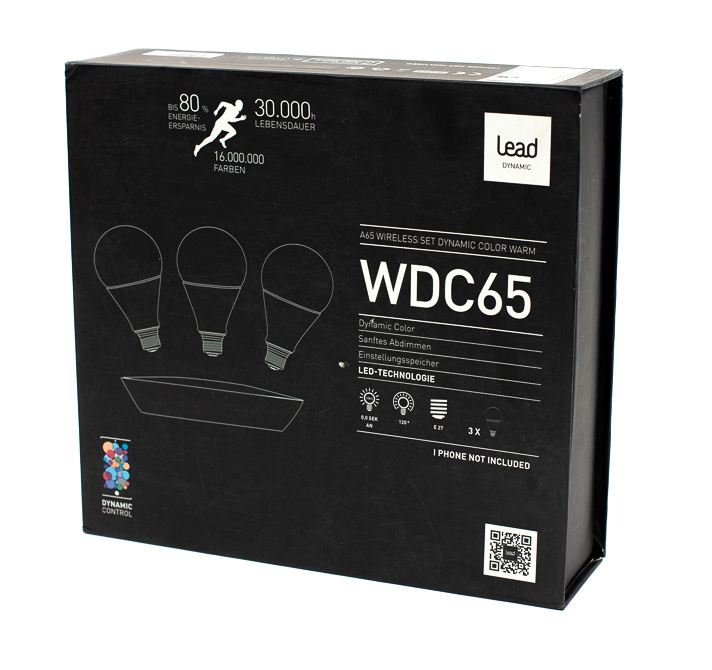 Zestaw 3 żarówki LED LEAD ENERGY WDC65 RGB-WW
