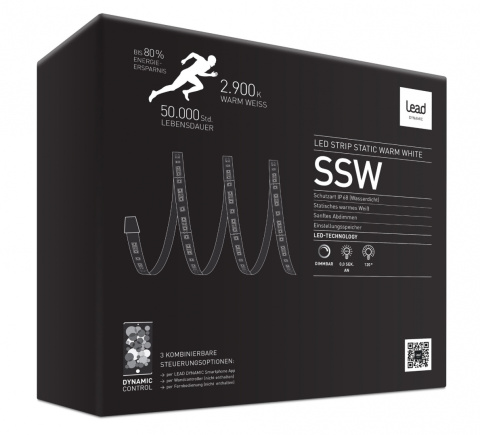 Zestaw Taśma LED LEAD ENERGY SSW68 Ciepła biel 5m Zestaw Taśma LED LEAD ENERGY SSW68 Ciepła biel 5m